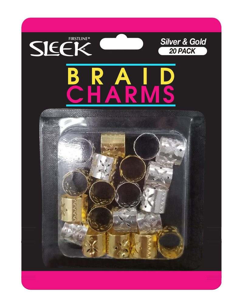 Sleek 20-Pack Braid Charms